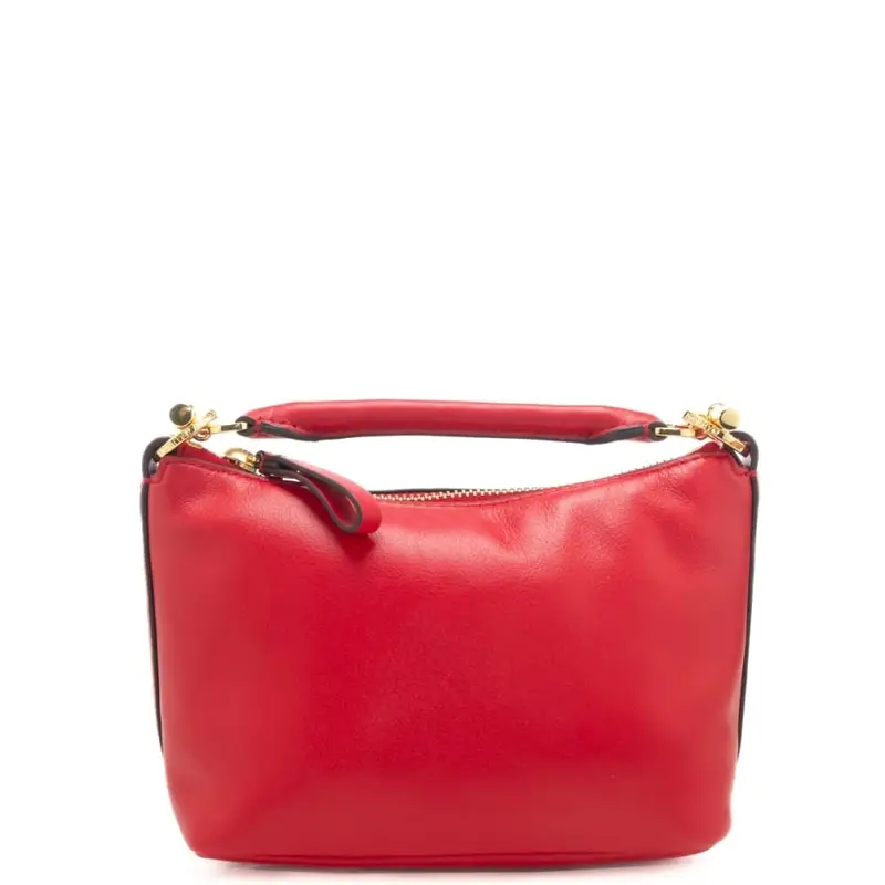 borsa a mano da donna con tracolla in dotazione rossa