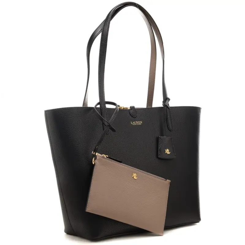 Lauren Ralph Lauren Borsa a spalla Donna Beige 4292822 miniatura 4