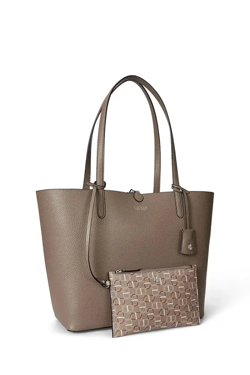 borsa bilaterale colore beige 431795329 Marrone miniatura 2