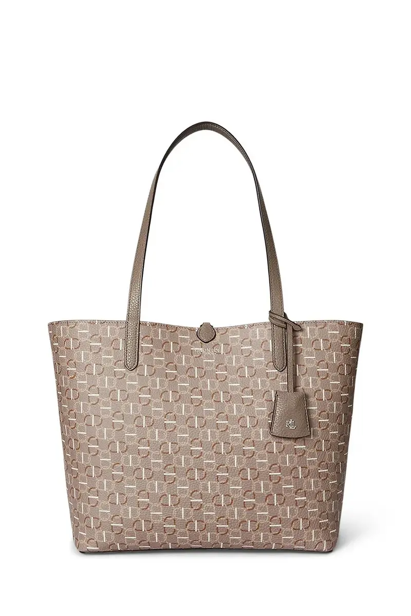 borsa bilaterale colore beige 431795329 Marrone miniatura 5