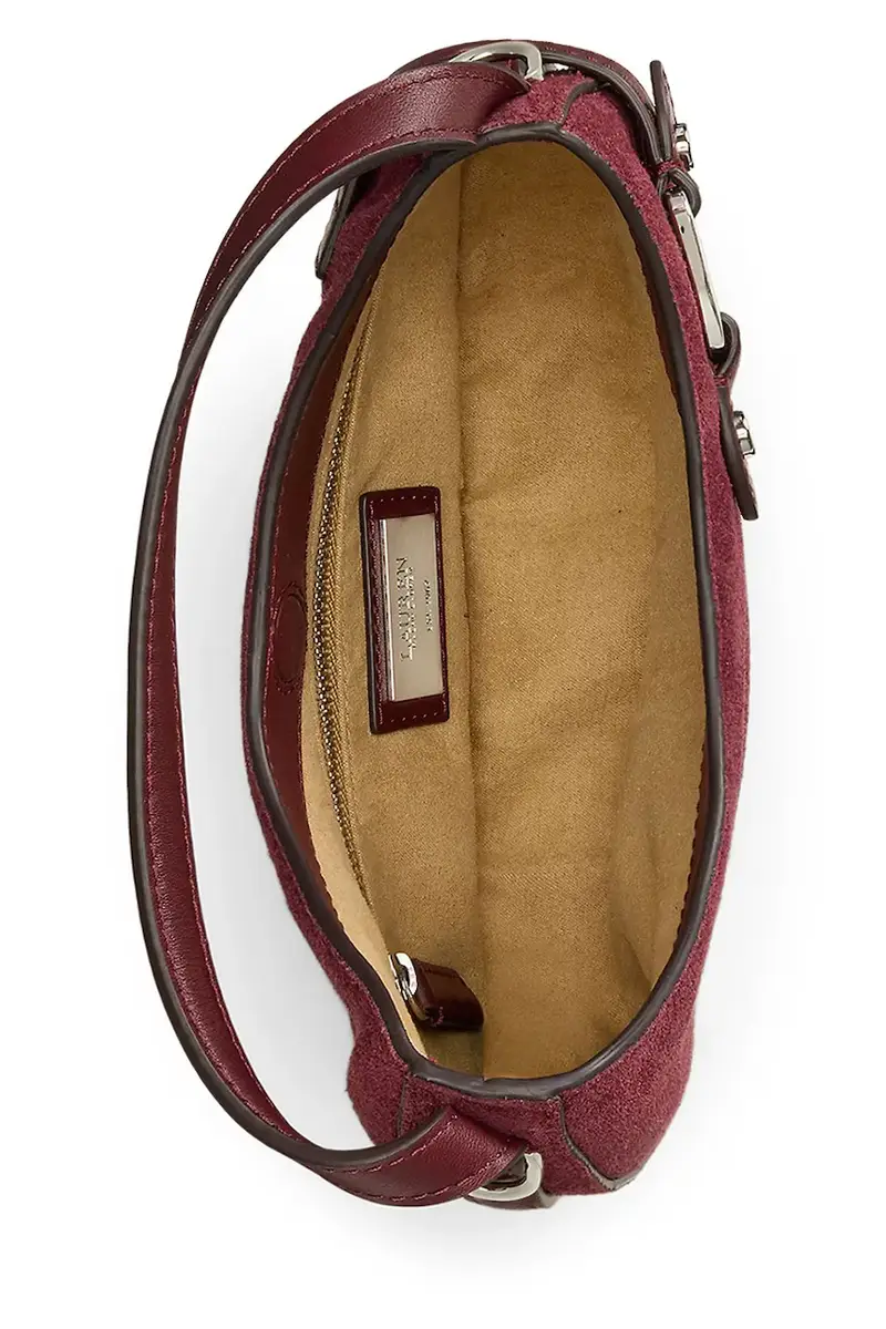 borsa in pelle scamosciata colore granata 431980160 miniatura 4