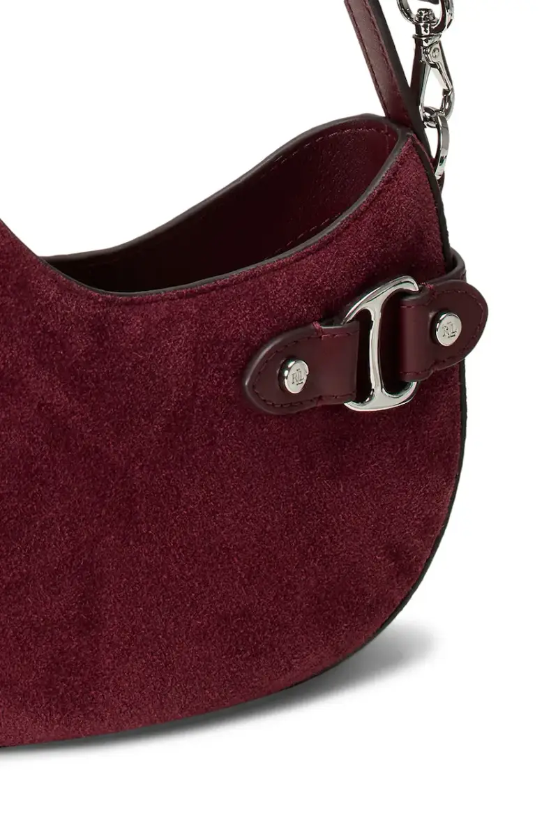 borsa in pelle scamosciata colore granata 431980160 miniatura 5