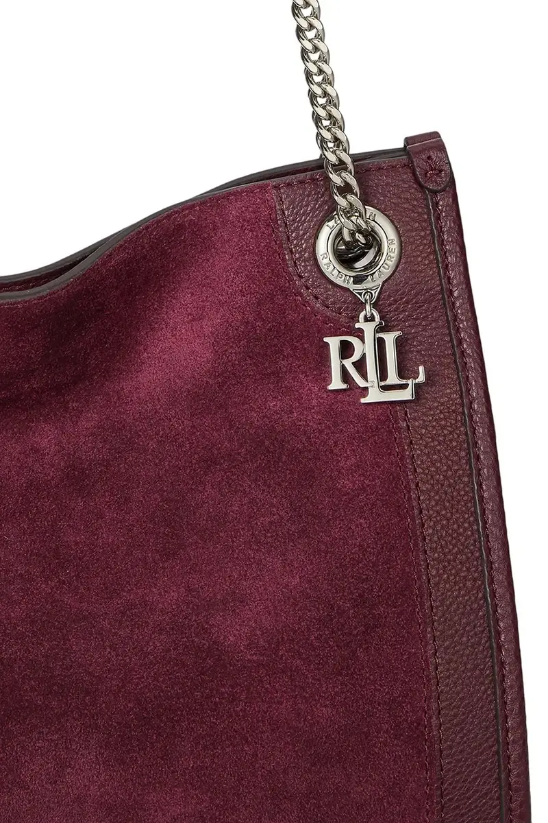 borsa in pelle scamosciata colore granata 431980175 miniatura 5