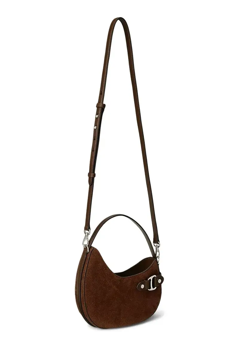 borsa in pelle scamosciata colore marrone 431980160 miniatura 2