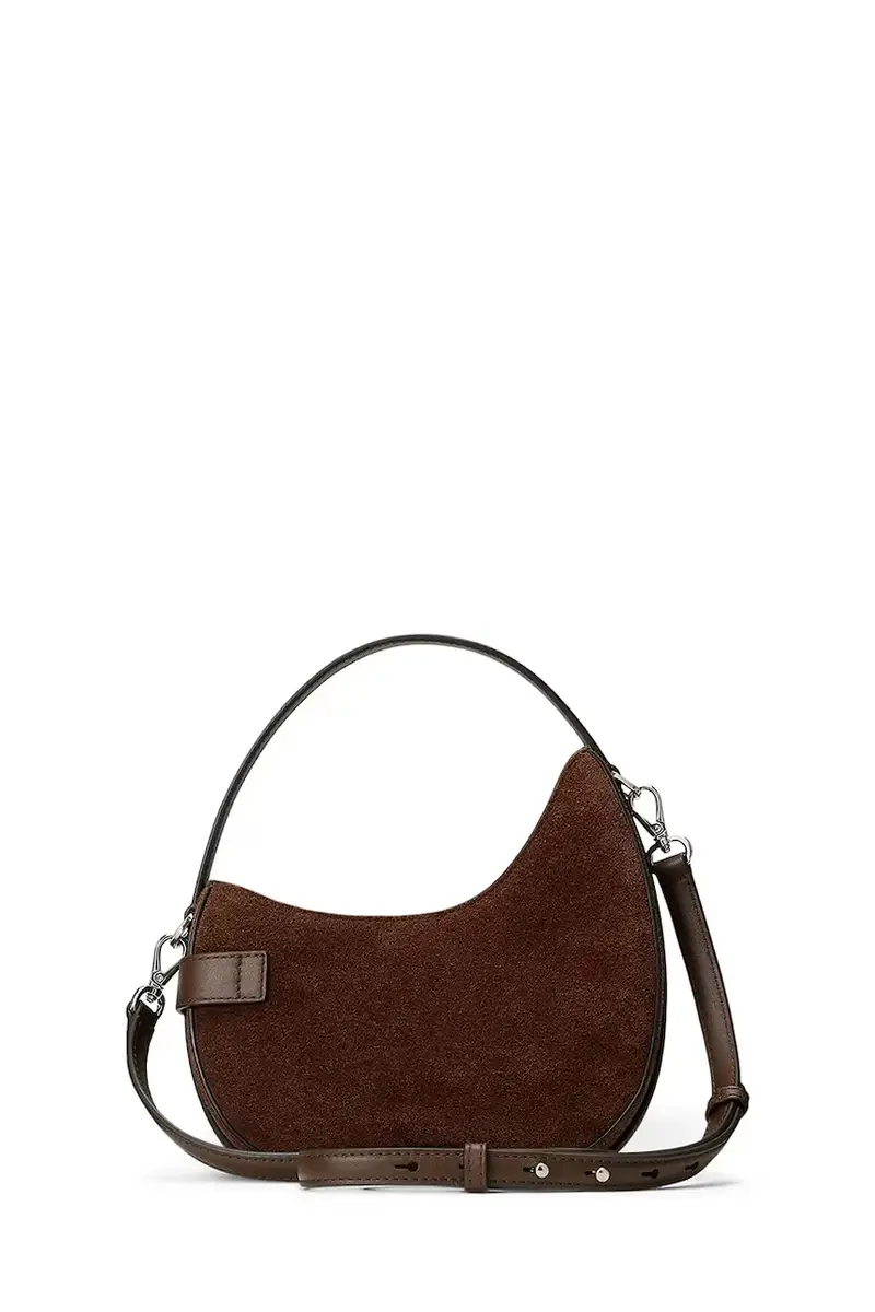 borsa in pelle scamosciata colore marrone 431980160 miniatura 3