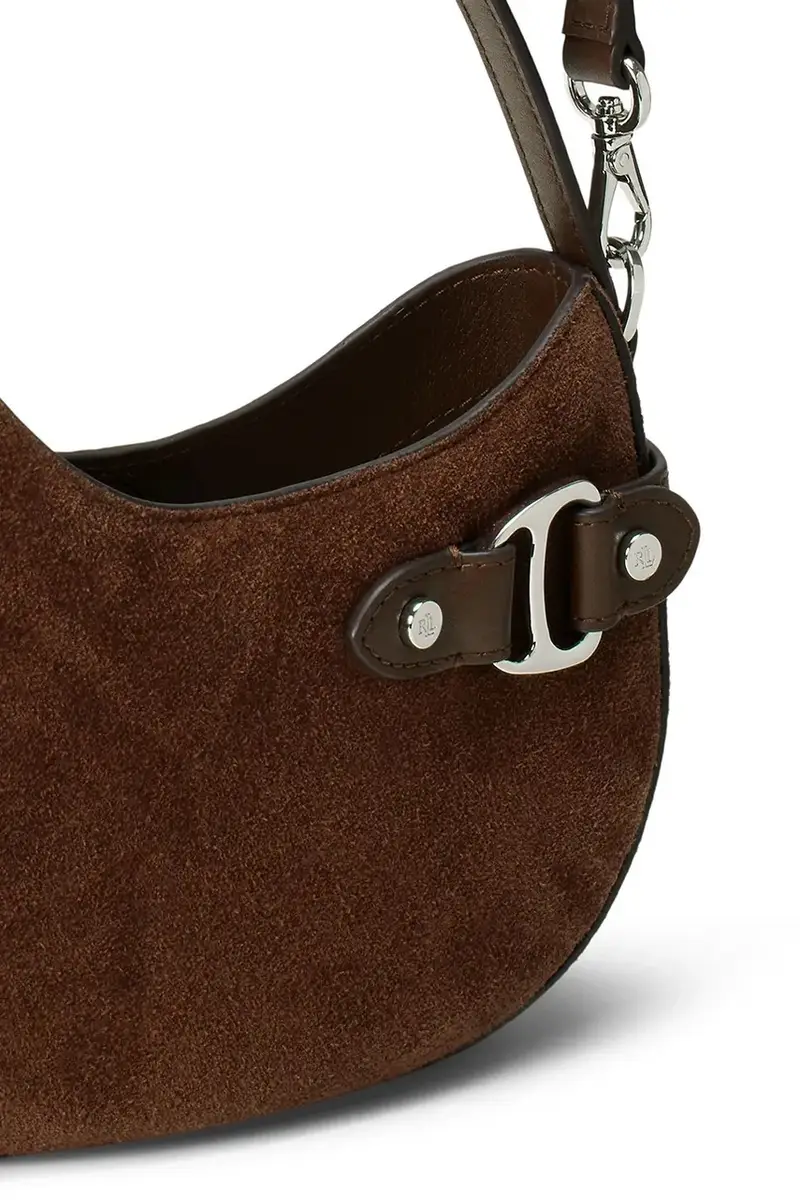 borsa in pelle scamosciata colore marrone 431980160 miniatura 5