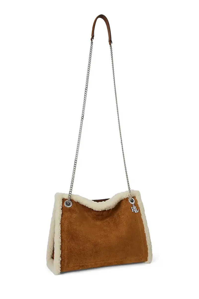 borsa in pelle scamosciata colore marrone 431980182 miniatura 2