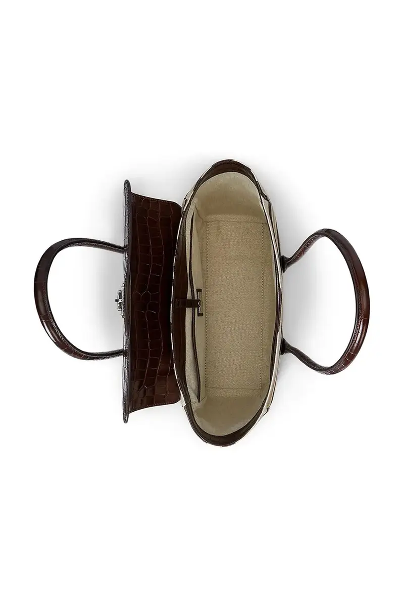 Lauren Ralph Lauren Borsa marrone e zebra miniatura 5