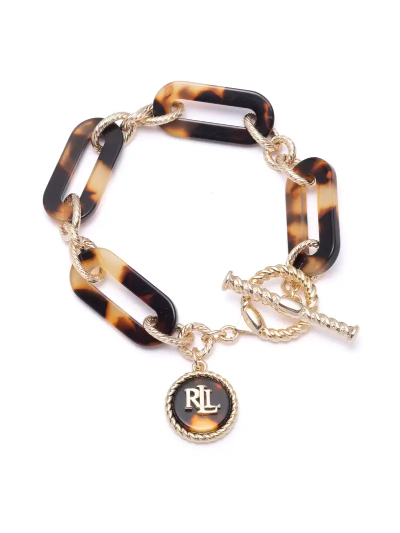 Braccialetto beige / marrone / oro