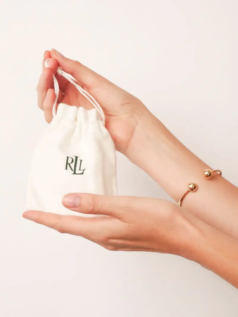 Lauren Ralph Lauren Braccialetto caramello / marrone scuro / oro miniatura 3