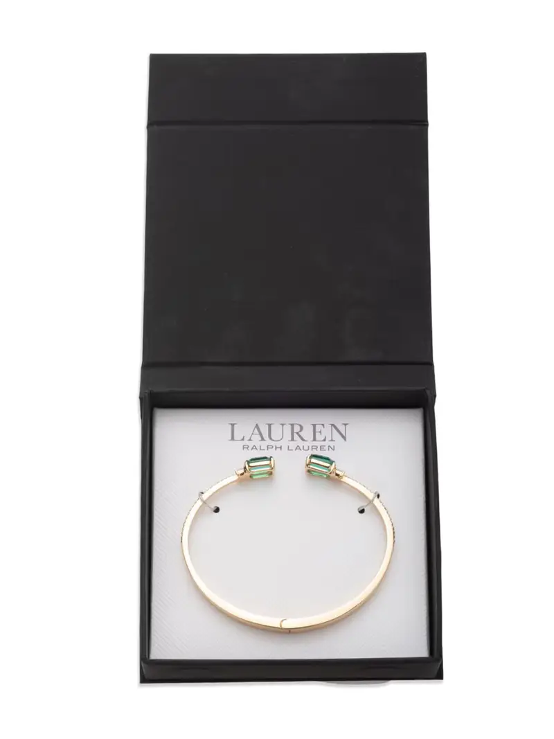 Braccialetto oro / smeraldo / trasparente miniatura 2