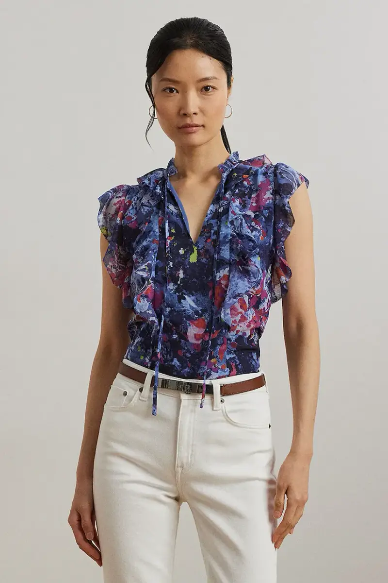 camicetta donna colore blu 200970718