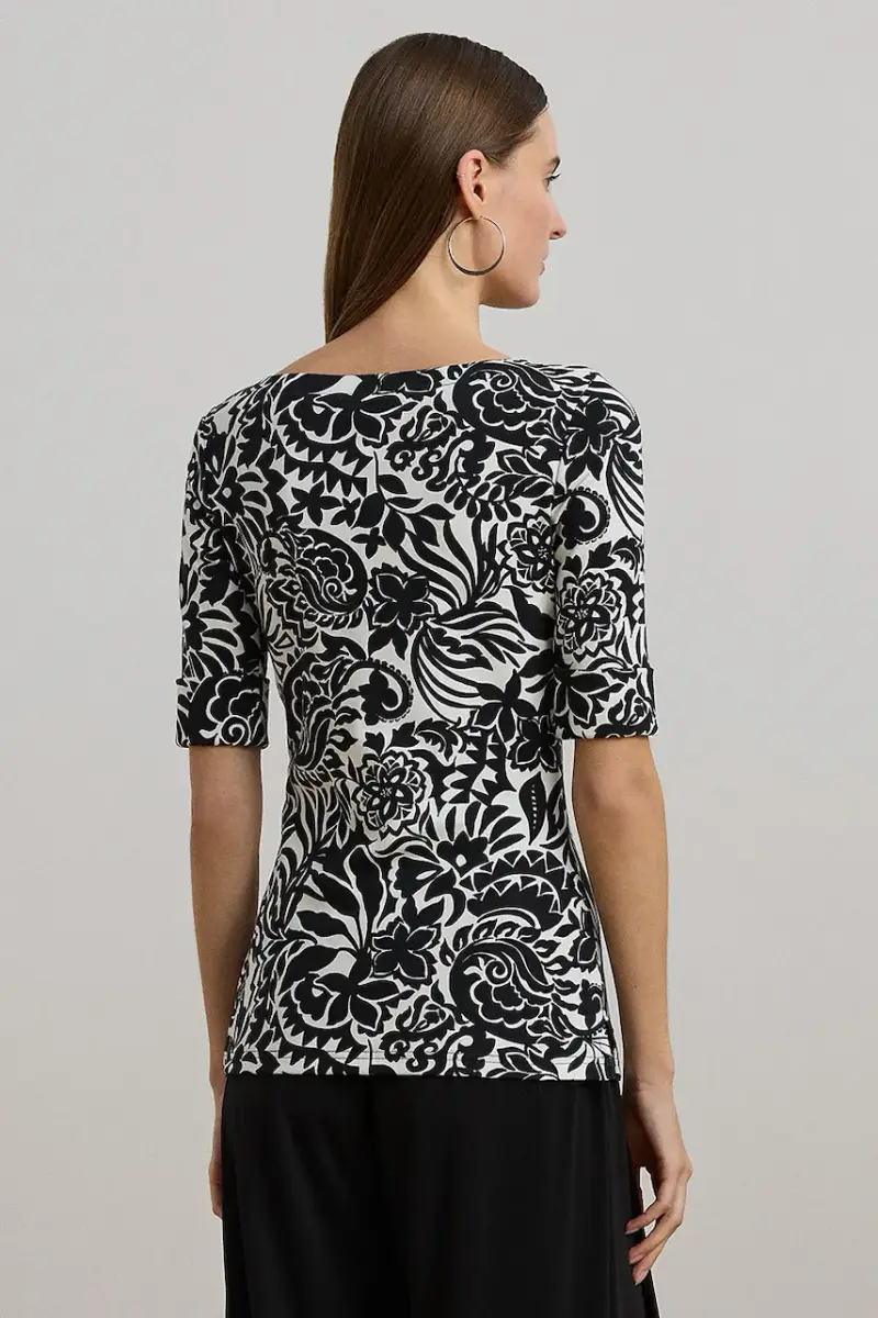 camicetta in cotone colore nero 200963940 miniatura 2