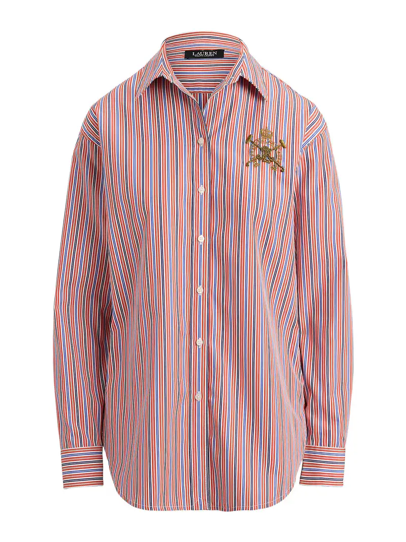 Camicia da donna blu / blu scuro / aragosta / bianco