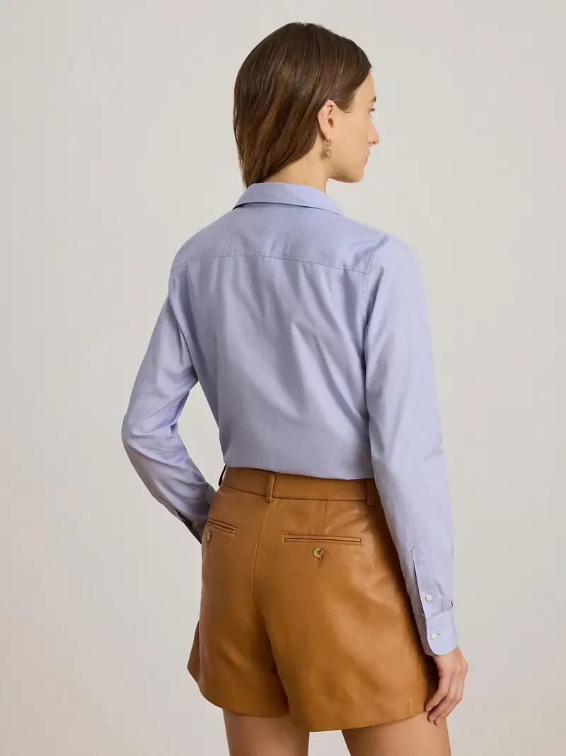 Camicia da donna blu chiaro miniatura 3