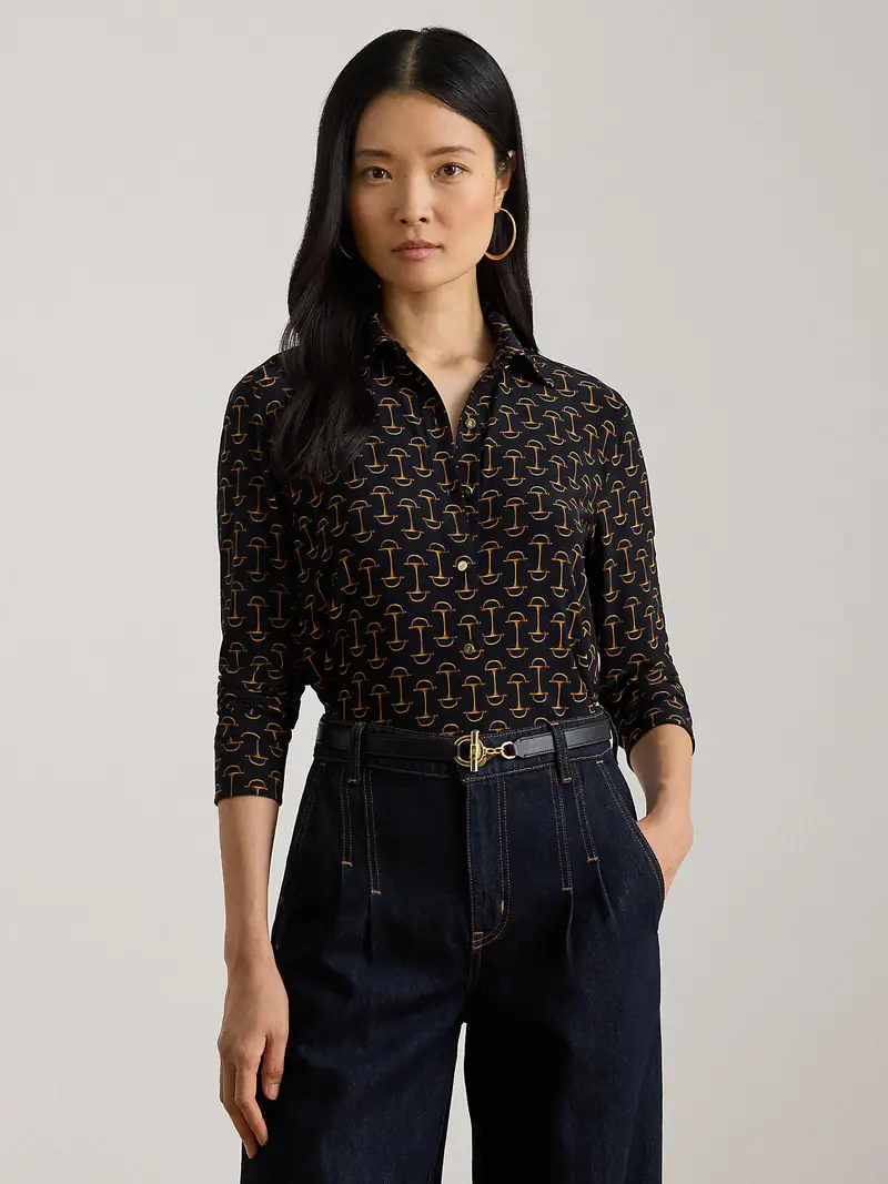 Camicia da donna 'CLASSIC' navy / oro miniatura 2