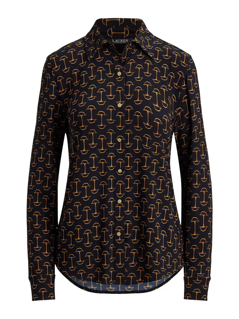 Camicia da donna 'CLASSIC' navy / oro