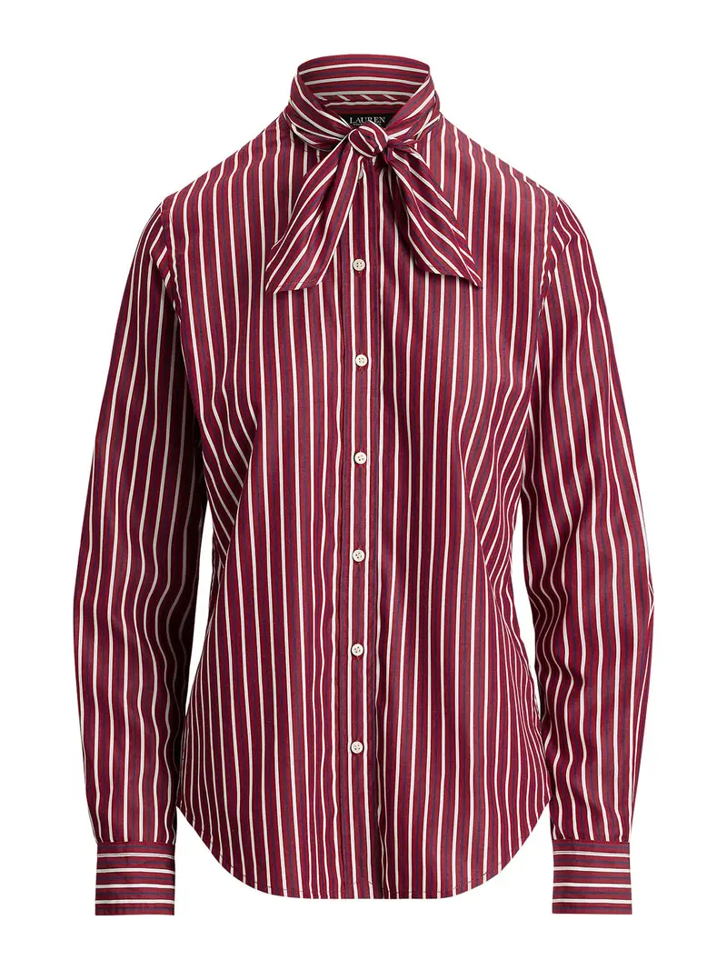 Camicia da donna navy / borgogna / bianco