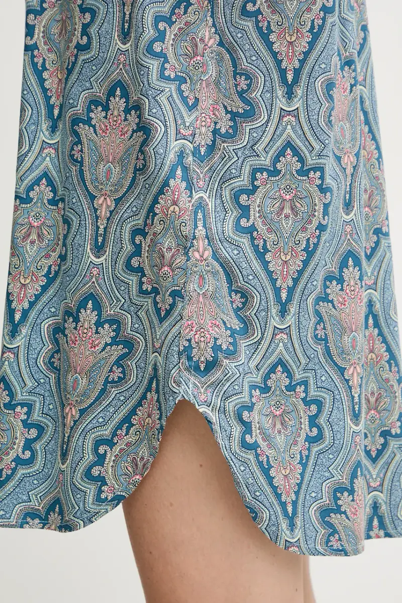 camicia da notte donna colore blu ILN32476 miniatura 5