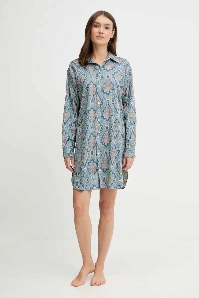 camicia da notte donna colore blu ILN32476