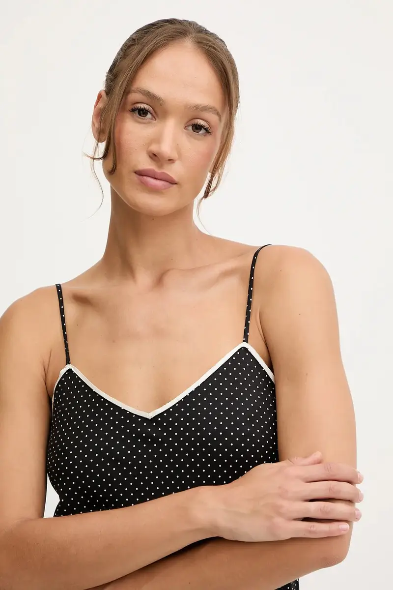 camicia da notte donna colore nero ILN02439 miniatura 4