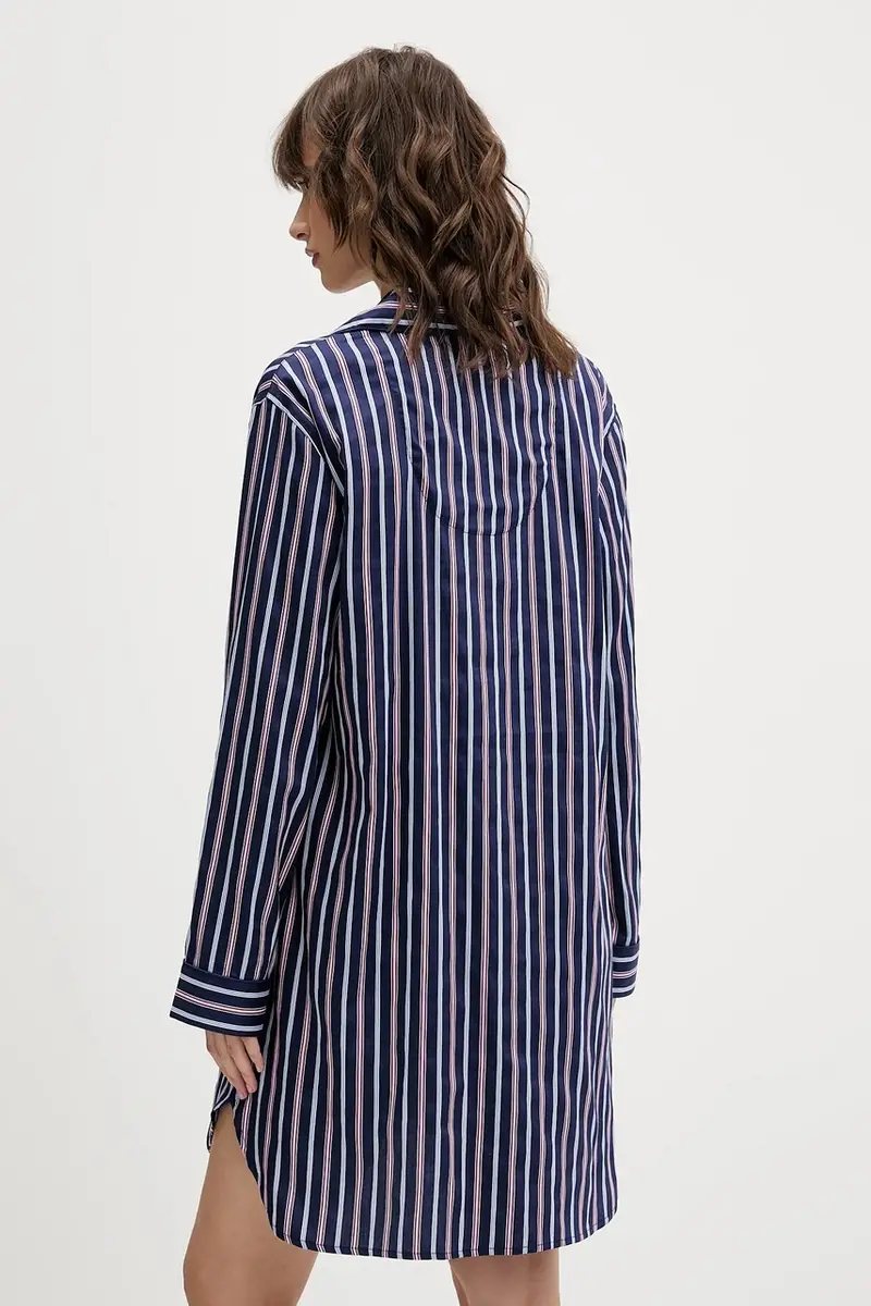 camicia da pigiama donna colore blu navy ILN32479 miniatura 3