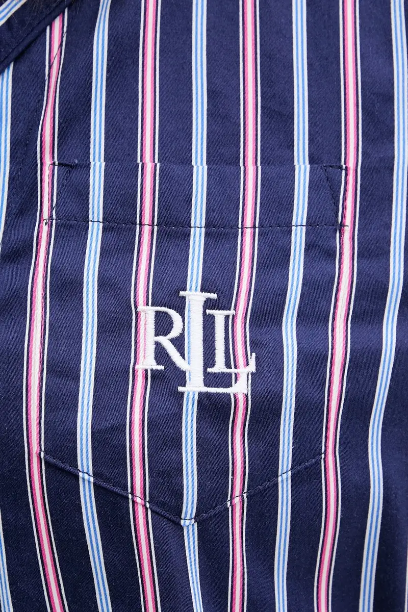 camicia da pigiama donna colore blu navy ILN32479 miniatura 5