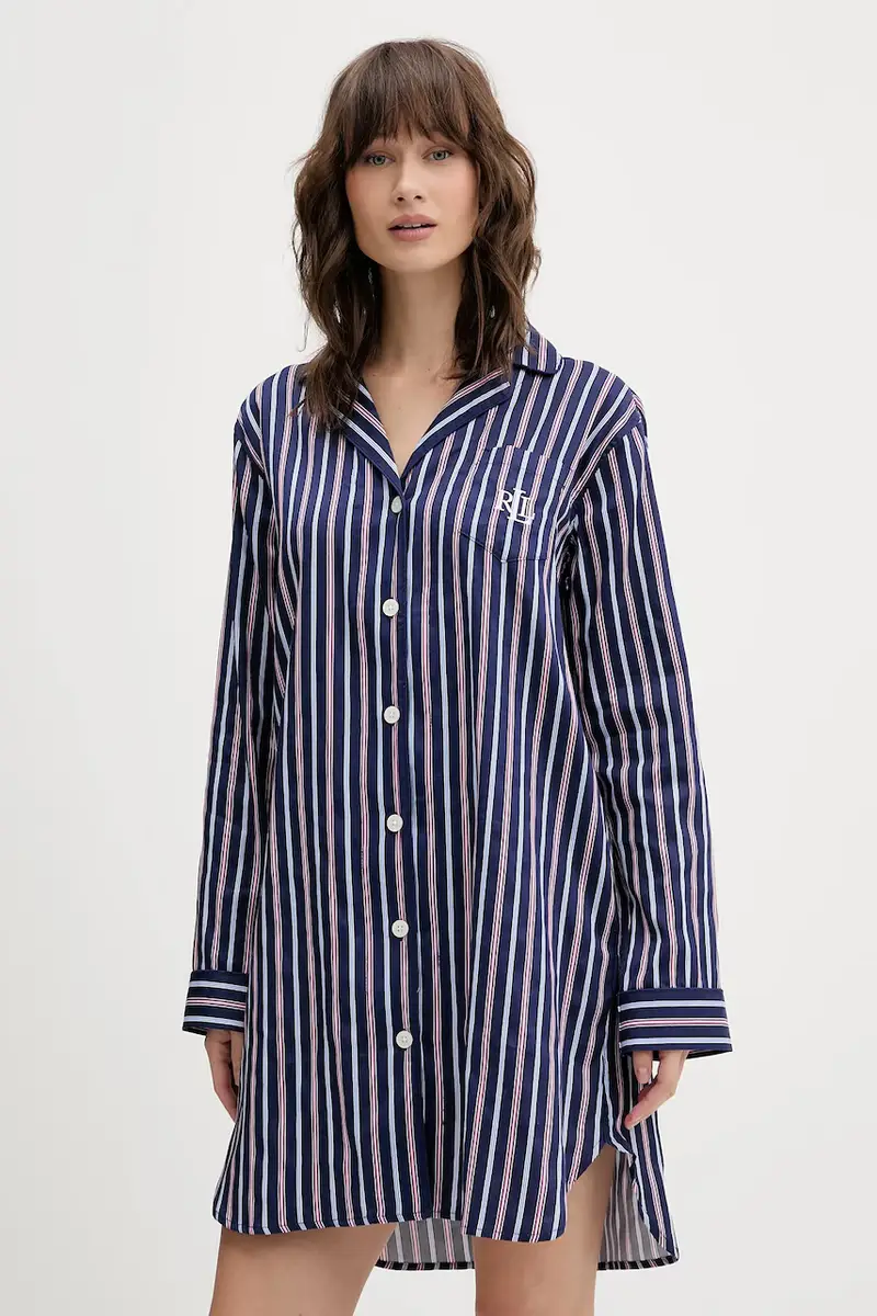 camicia da pigiama donna colore blu navy ILN32479