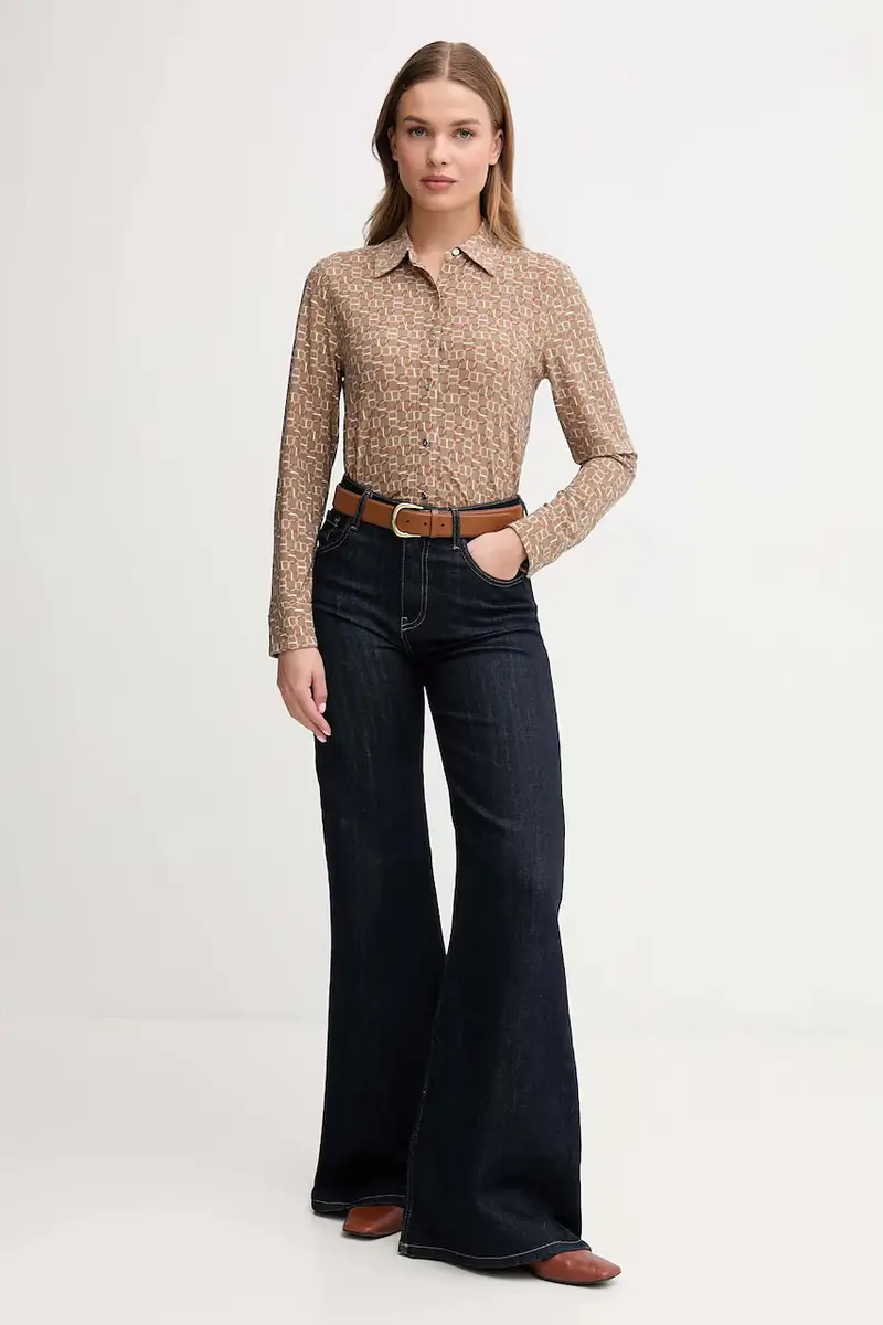 camicia donna colore beige 200980178 miniatura 2