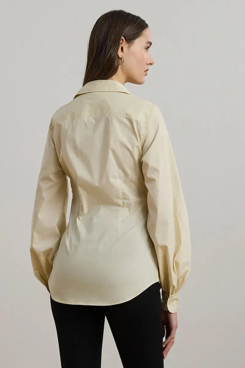 camicia donna colore bianco 200925446 Beige miniatura 2