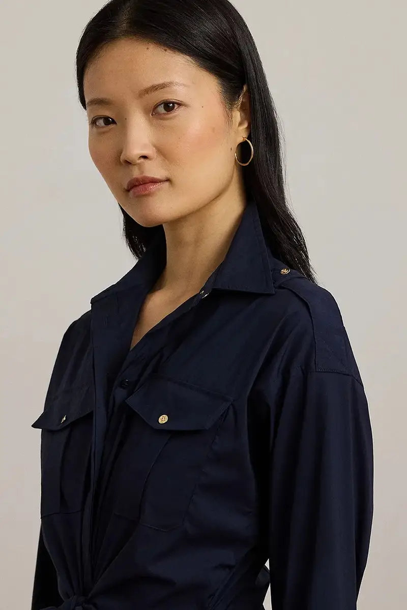 camicia donna colore blu navy 200957112 miniatura 4