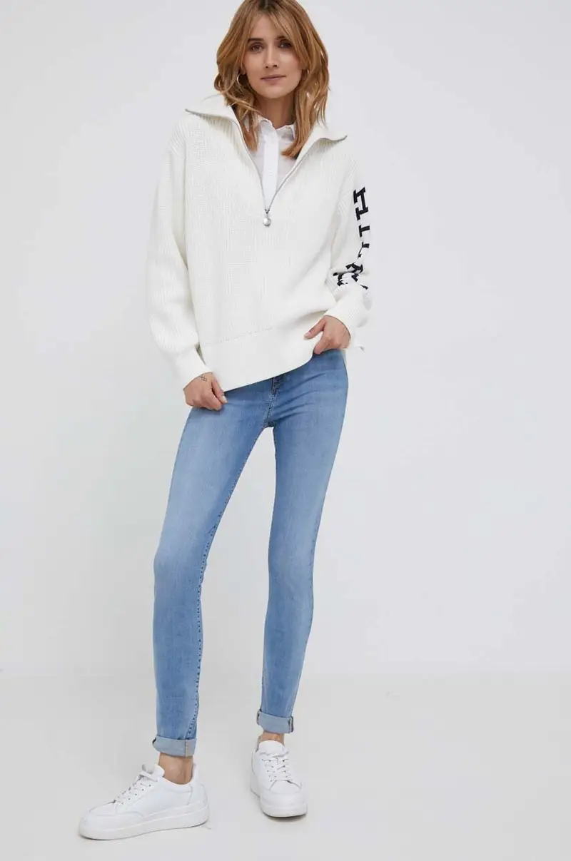 camicia in cotone donna Bianco miniatura 2