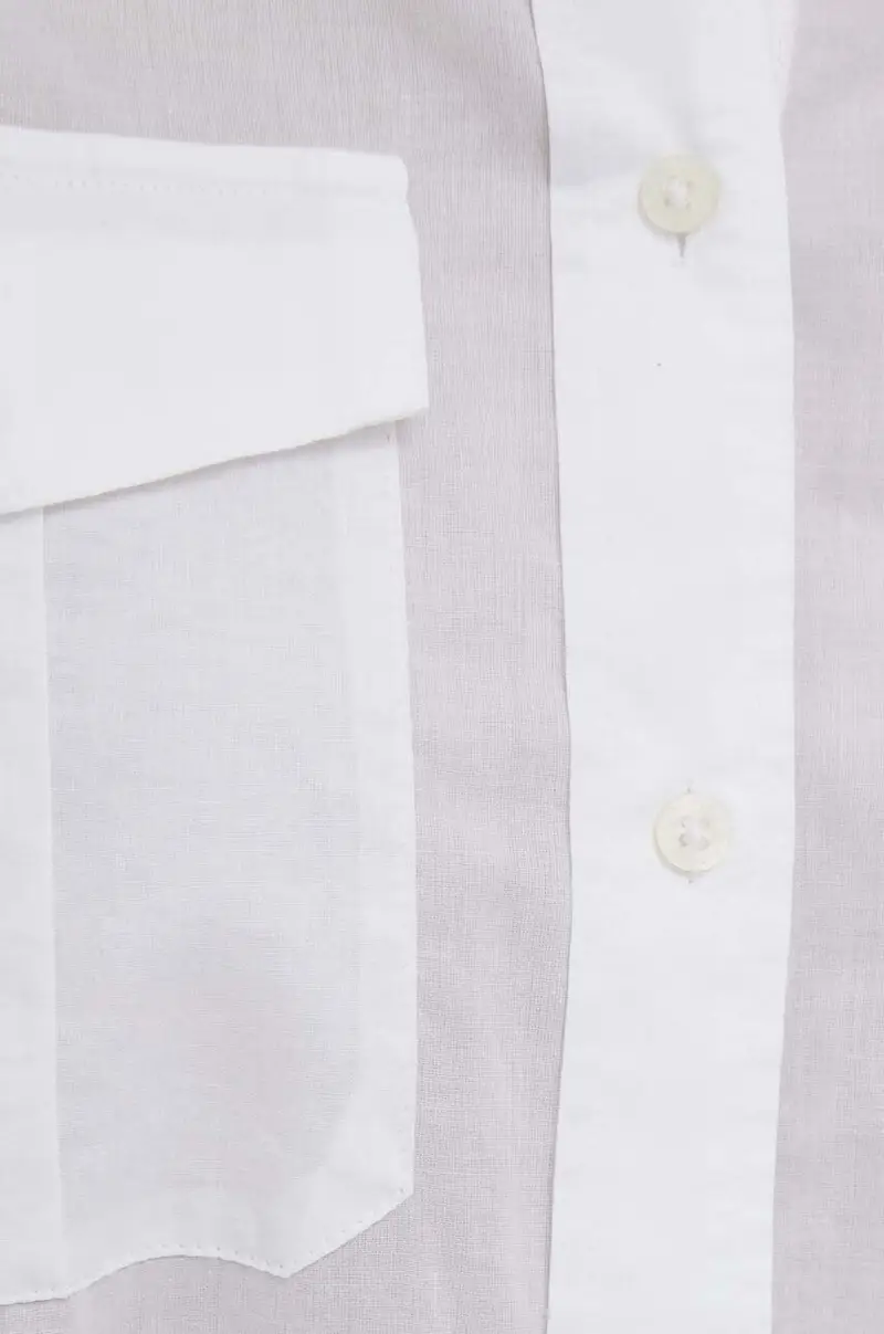 camicia in cotone donna Bianco miniatura 5