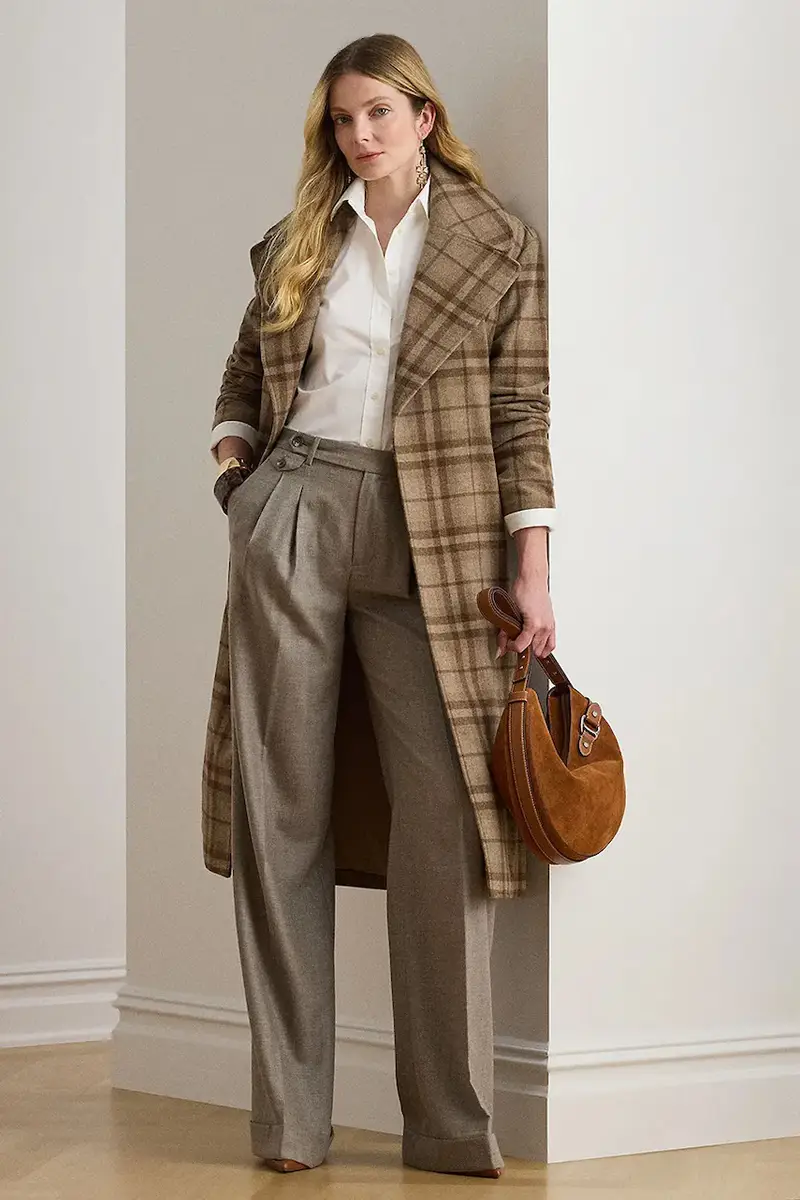 cappotto con lana colore marrone 200979580