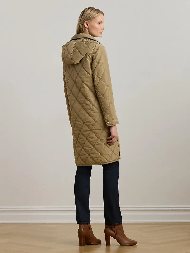 Cappotto di mezza stagione beige miniatura 3