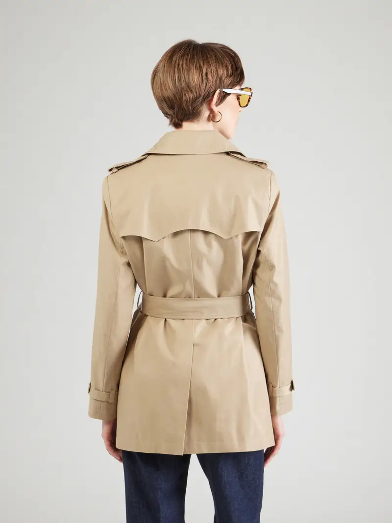 Cappotto di mezza stagione beige chiaro miniatura 3