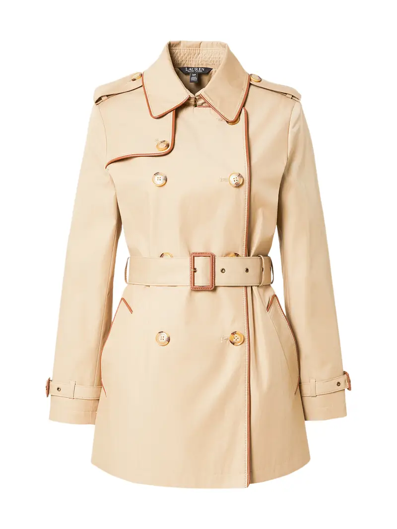 Cappotto di mezza stagione beige / cognac