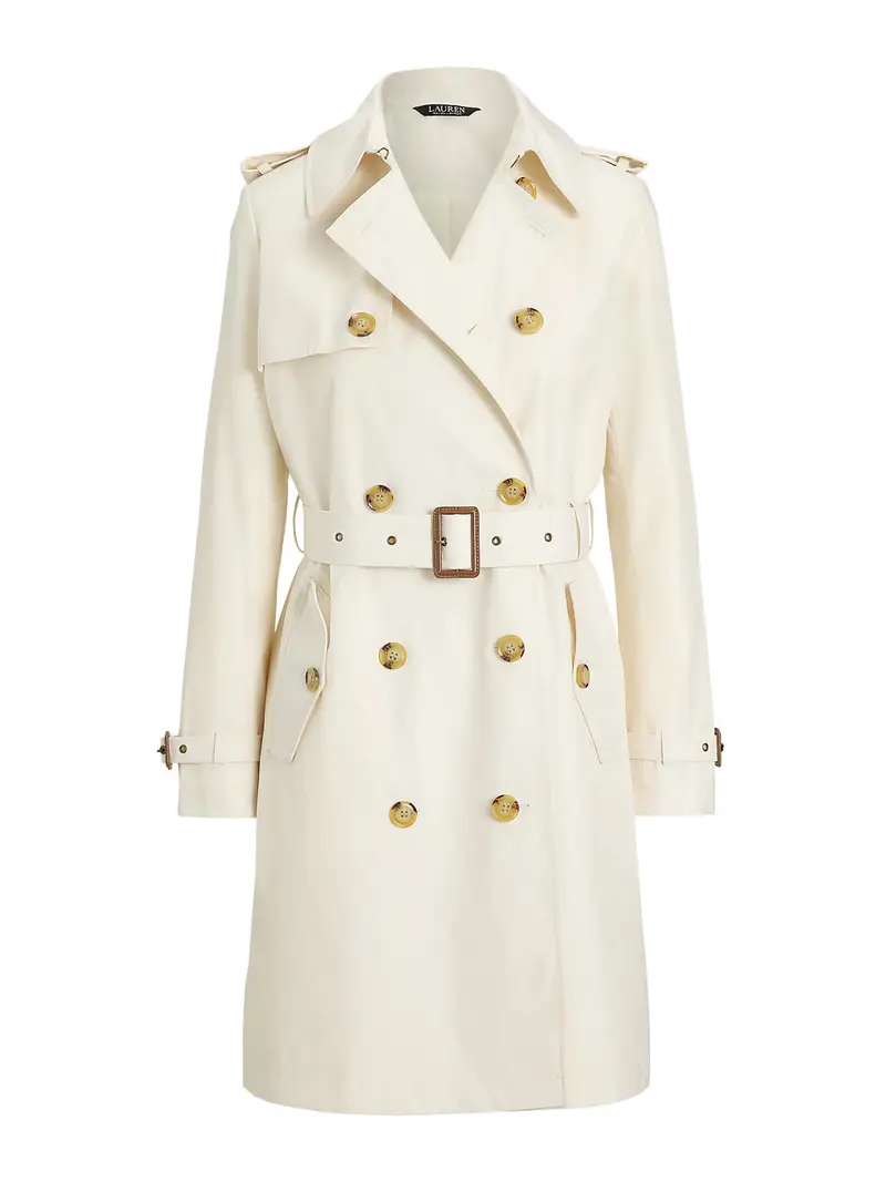 Cappotto di mezza stagione crema