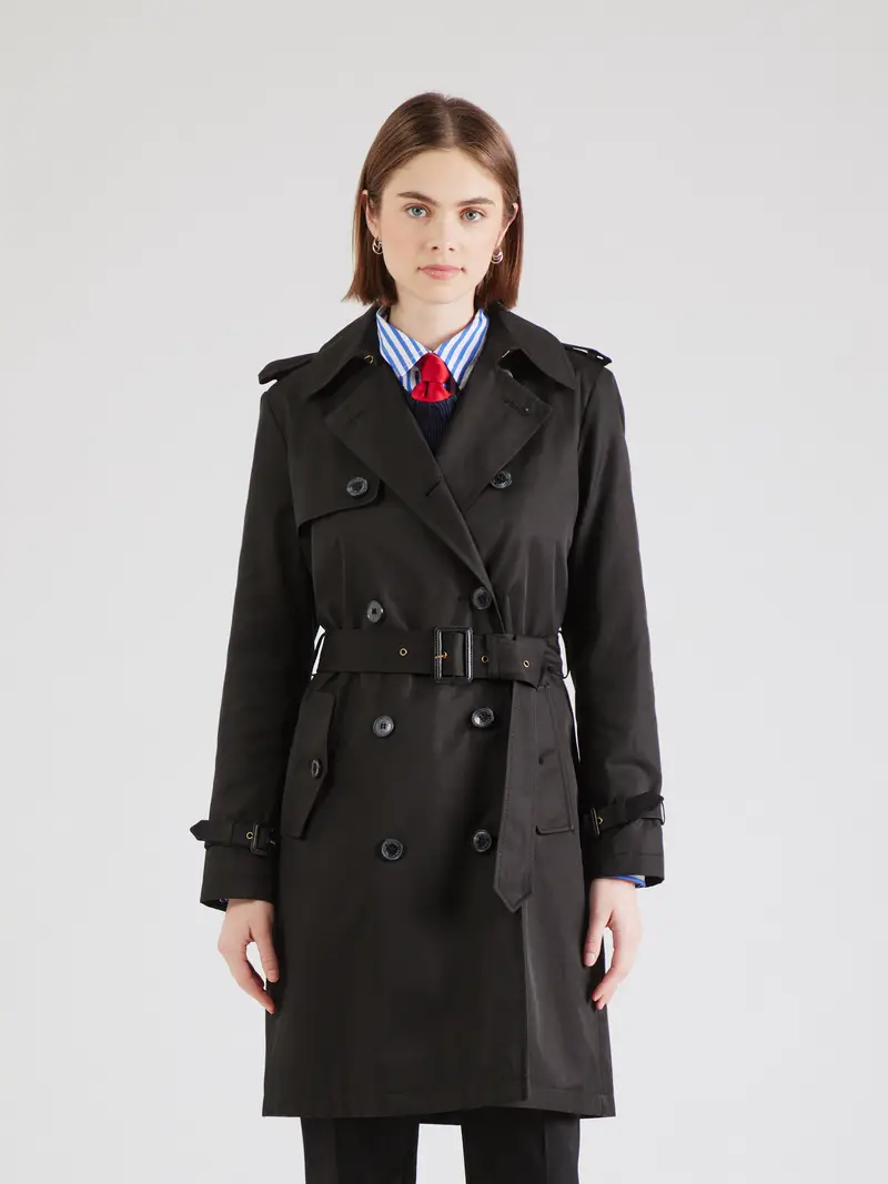 Cappotto di mezza stagione nero miniatura 2