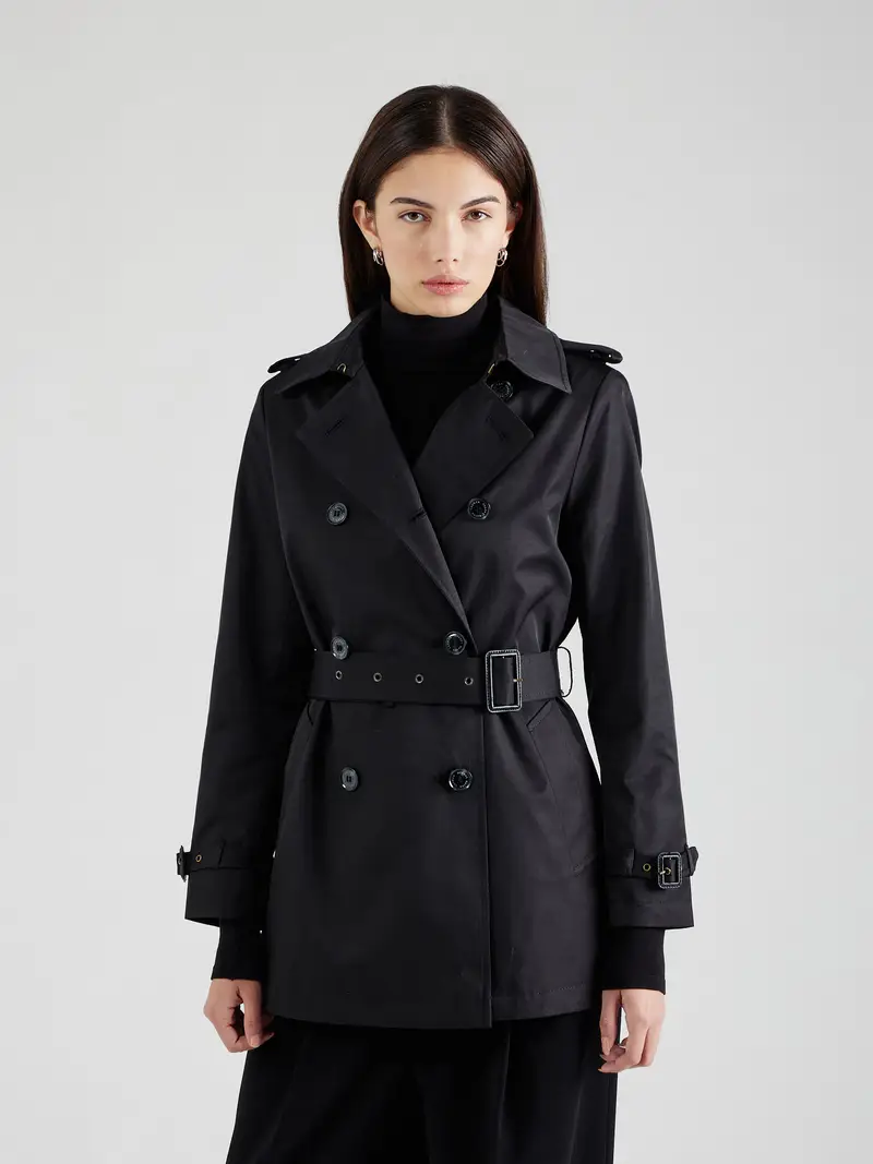 Cappotto di mezza stagione nero miniatura 2