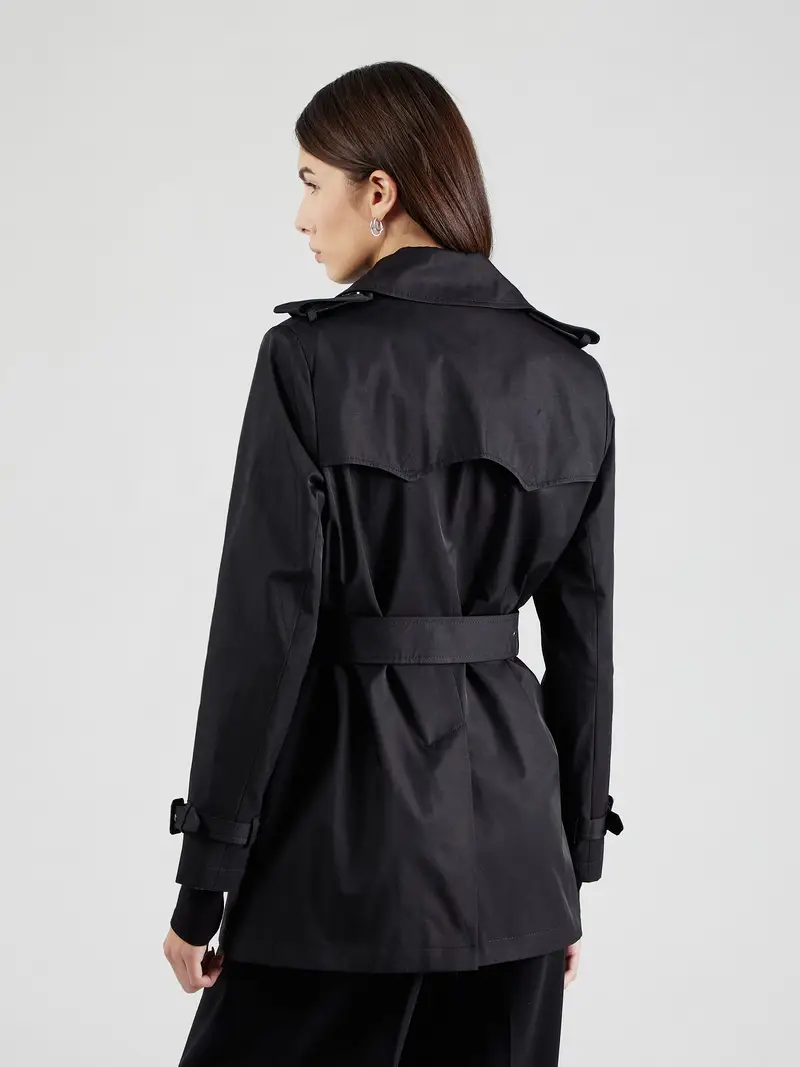 Cappotto di mezza stagione nero miniatura 3