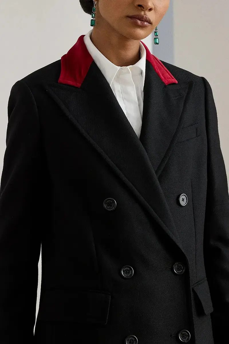 cappotto in lana Nero miniatura 4