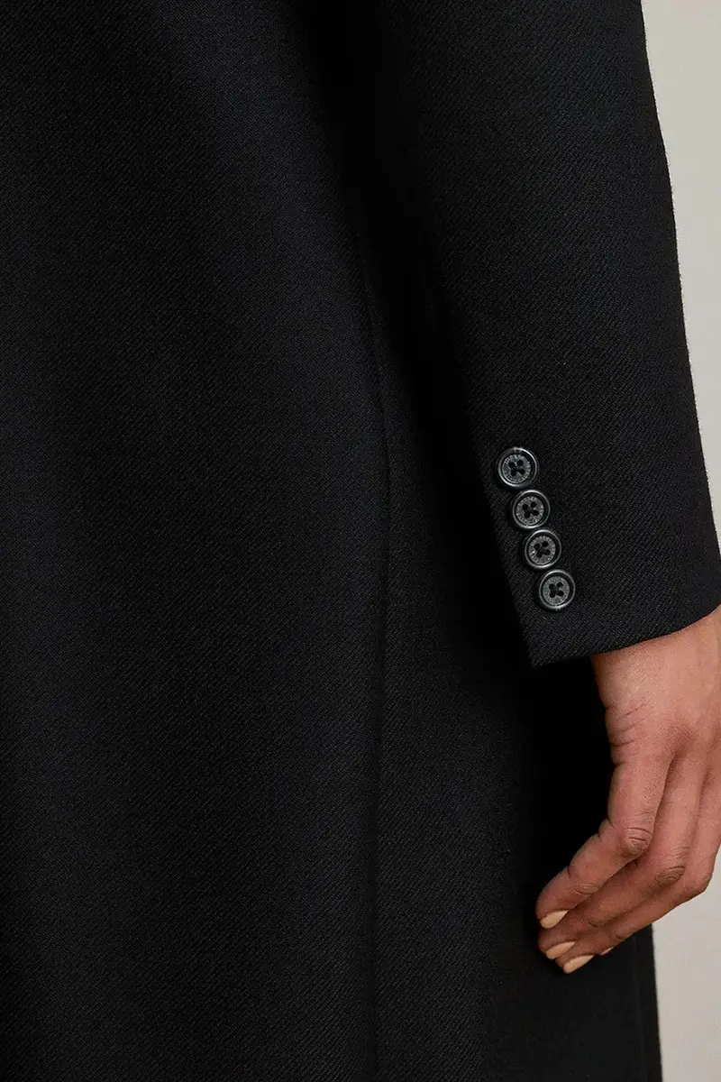 cappotto in lana Nero miniatura 5