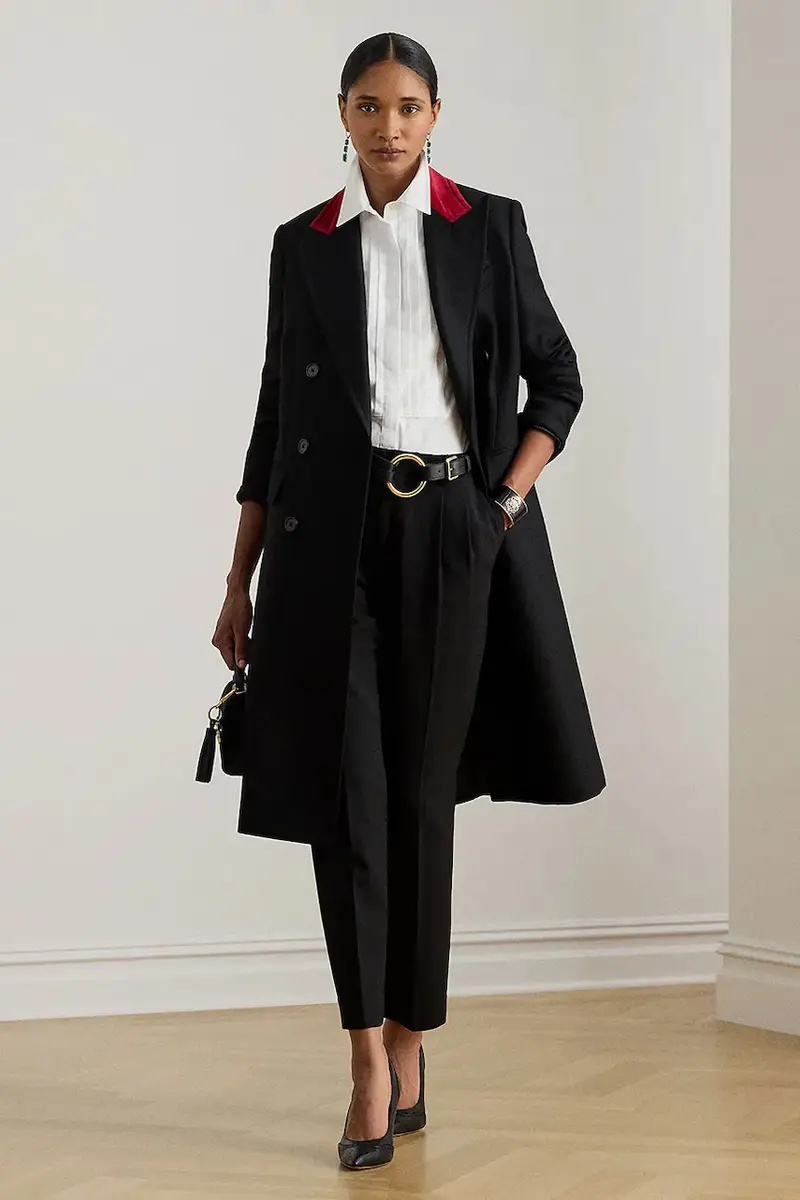 cappotto in lana Nero