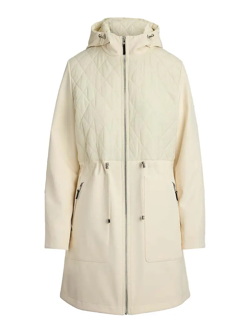 Cappotto sfoderato in Softshell 34 Bianco