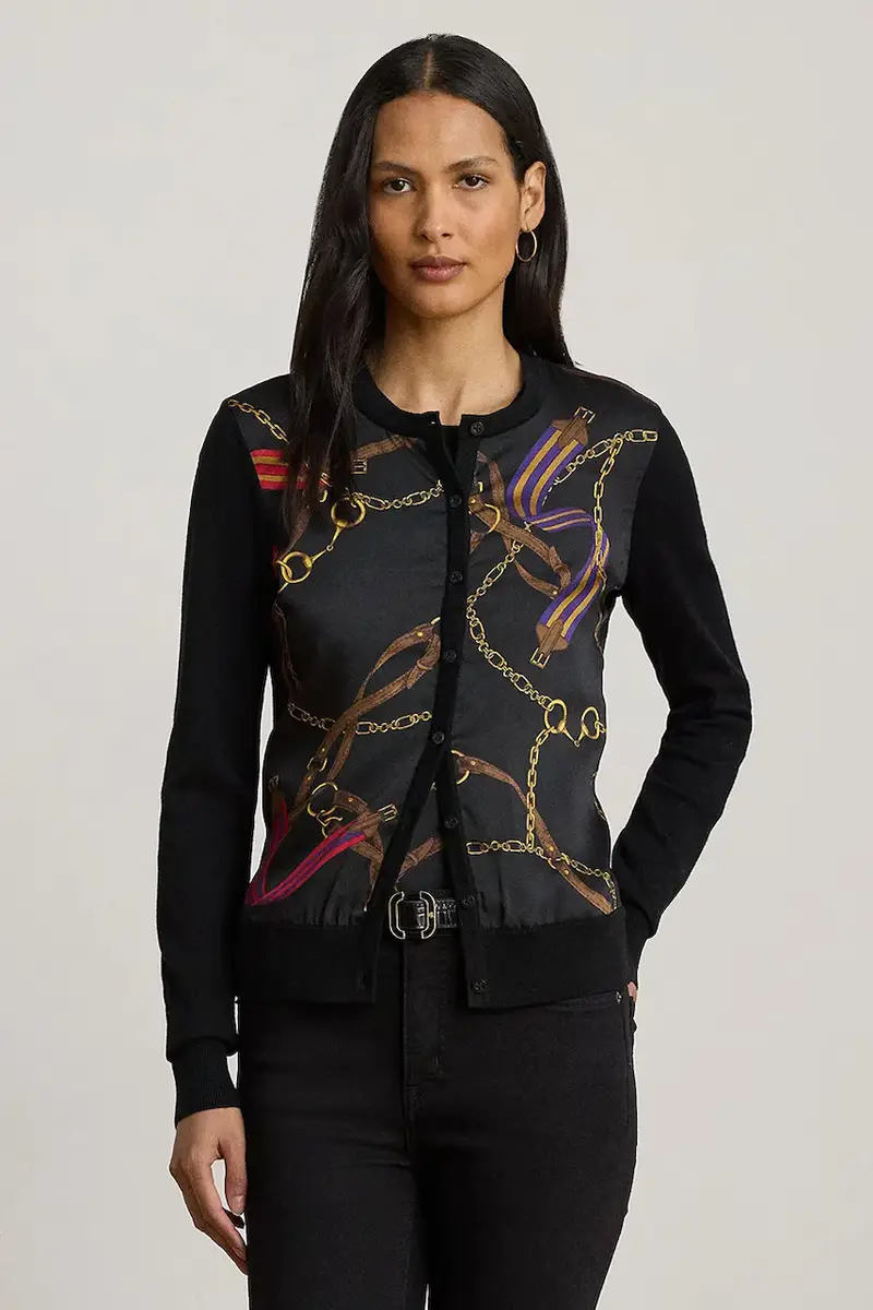 cardigan con cotone colore nero 200979651