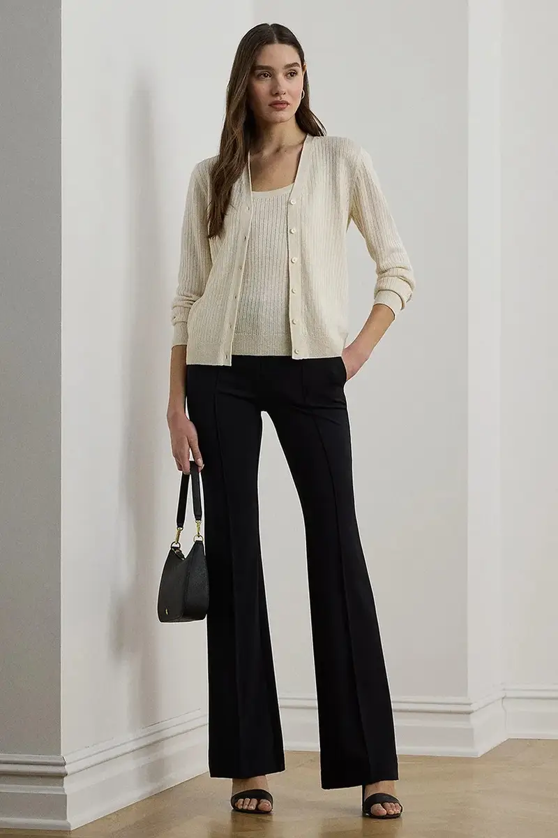 Lauren Ralph Lauren Cardigan Donna Beige 3572004 miniatura 3