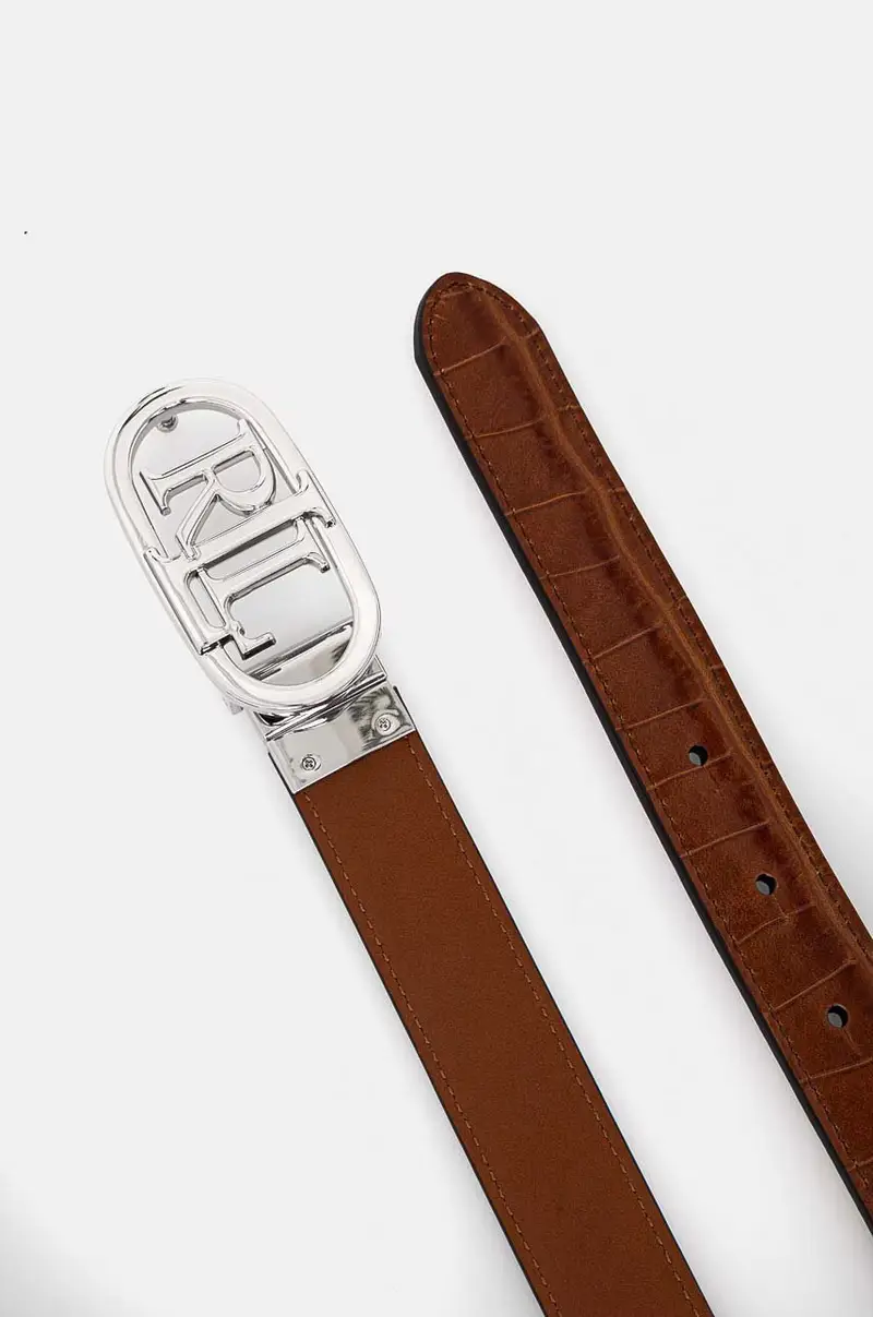 cintura in pelle bilaterale donna colore beige 412942269 miniatura 2