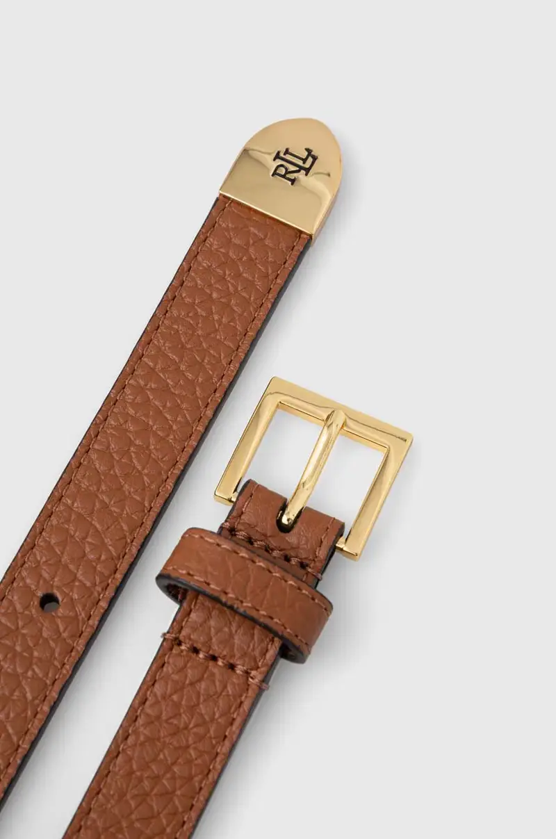 cintura in pelle donna colore marrone miniatura 2