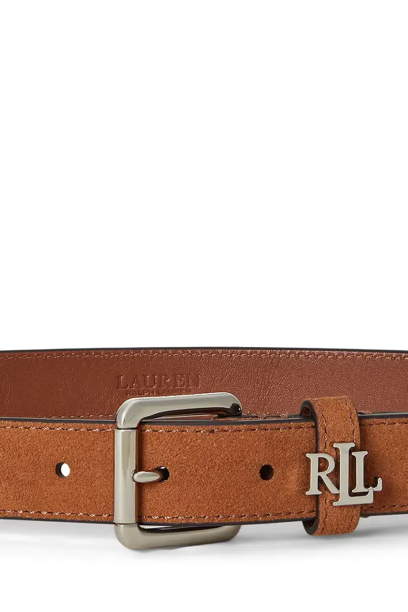 cintura in pelle scamosciata donna colore marrone 412978433 miniatura 2